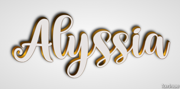 Alyssia Tekst Effect