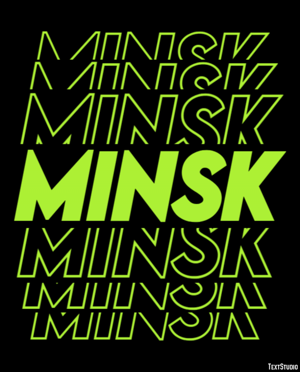 Minsk Effetto testo