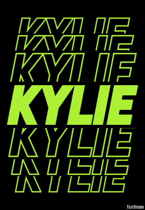 Kylie Efekt tekstowy