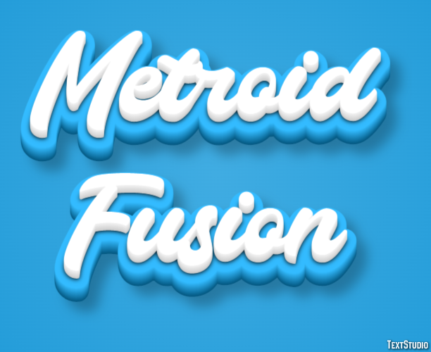 Metroid Fusion Efecto de Texto