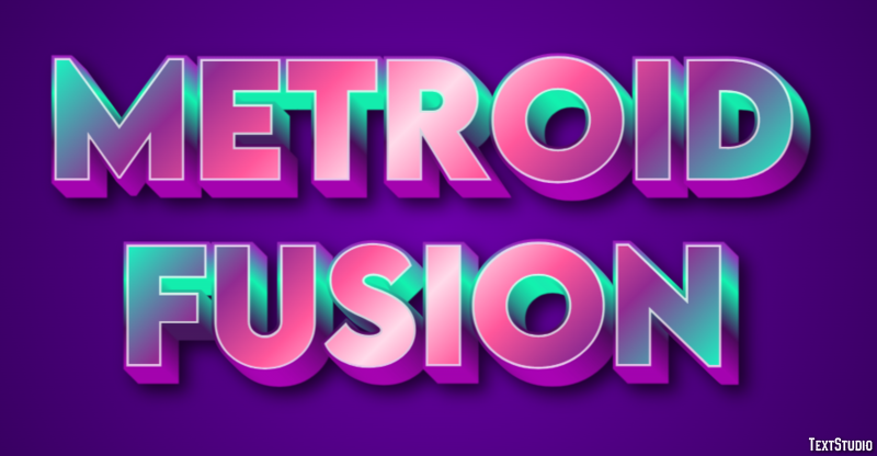 Metroid Fusion Efecto de Texto