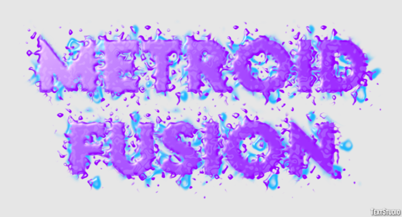 Metroid Fusion Efecto de Texto