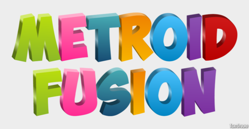 Metroid Fusion Efecto de Texto