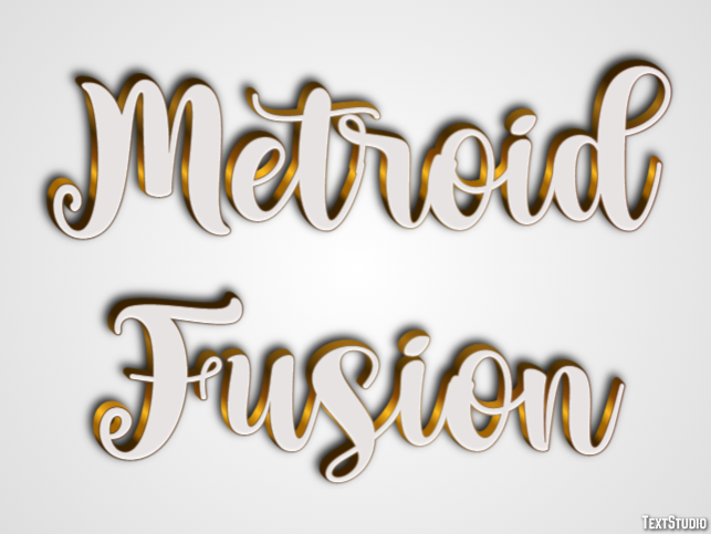 Metroid Fusion Efecto de Texto