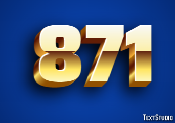 871 Efecto de Texto