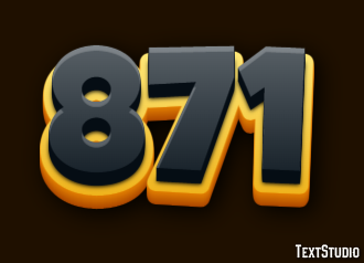871 Efecto de Texto