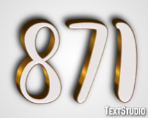 871 Efecto de Texto
