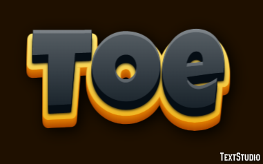 Toe Text Effect