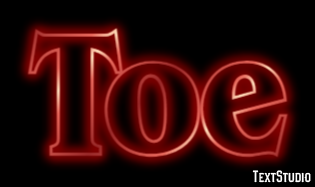 Toe Text Effect