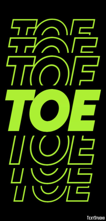 Toe Text Effect
