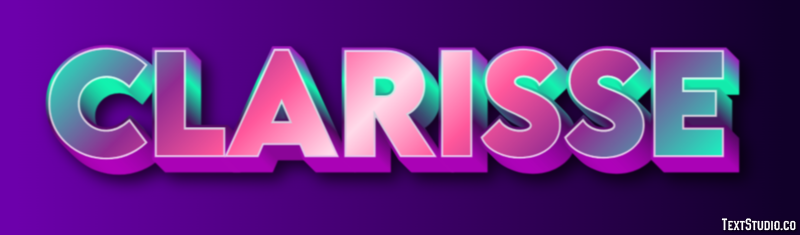 Clarisse Text Effect