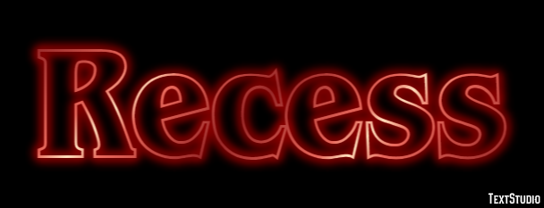 Recess Text Effect