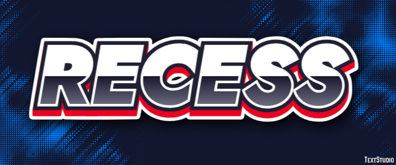 Recess Texteffekt