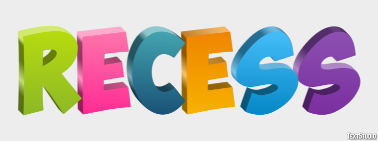 Recess Text Effect