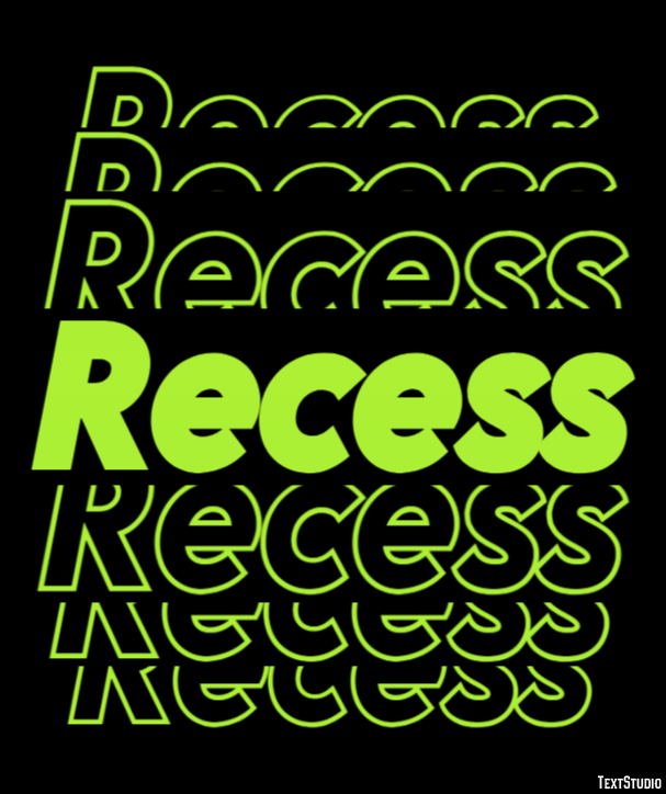 Recess Text Effect