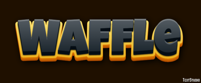 Waffle Text Effect