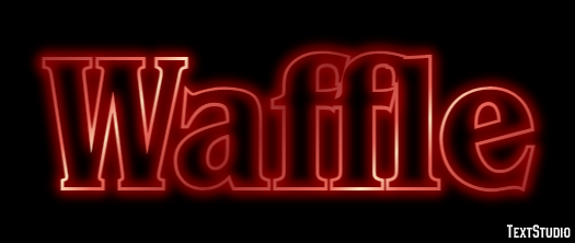 Waffle Efekt tekstowy