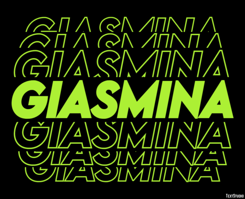 Giasmina Effetto testo