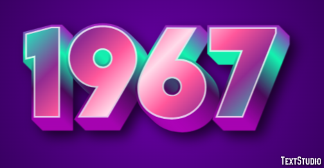 1967 Efecto de Texto