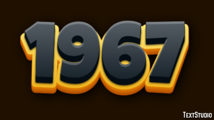 1967 Efecto de Texto