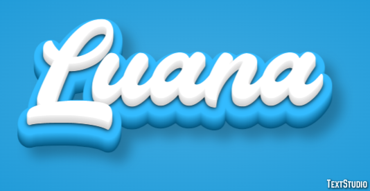Luana Efeito de texto