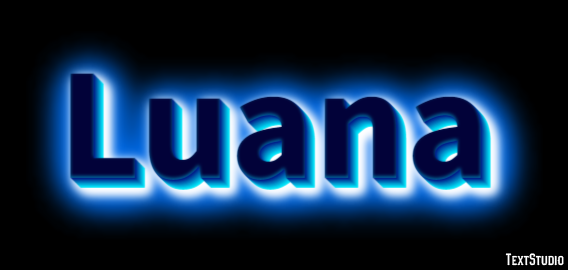 Luana Efeito de texto
