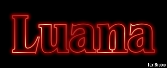 Luana Efeito de texto