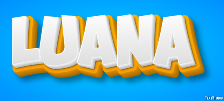 Luana Efeito de texto