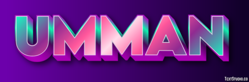 Umman Text Effect
