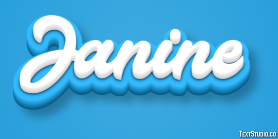 Janine Text Effect