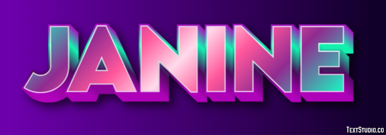 Janine Text Effect
