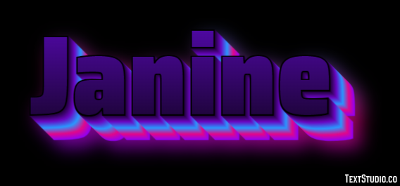 Janine Text Effect