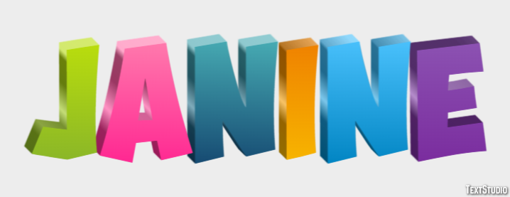 Janine Text Effect