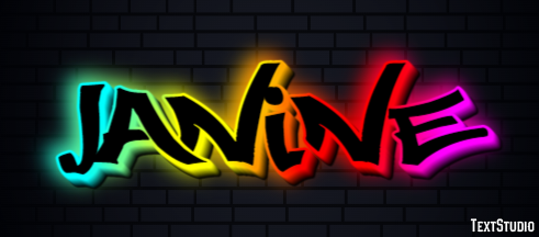 Janine Text Effect