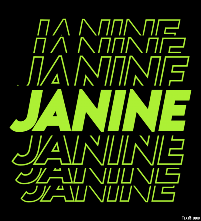 Janine Text Effect