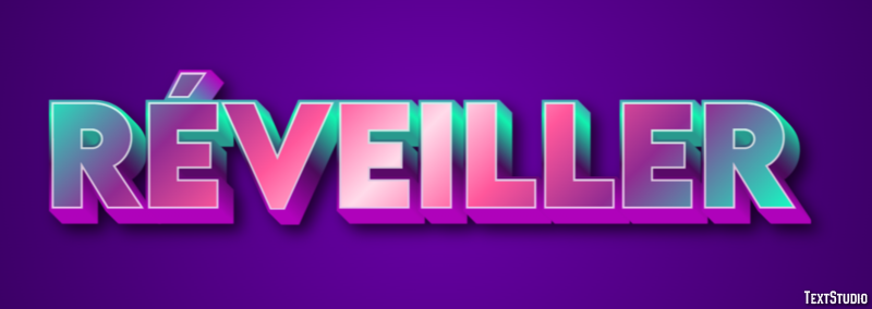 Réveiller Efecto de Texto