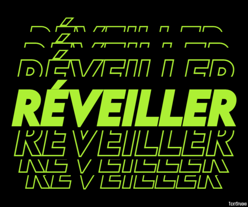 Réveiller Efekt tekstowy