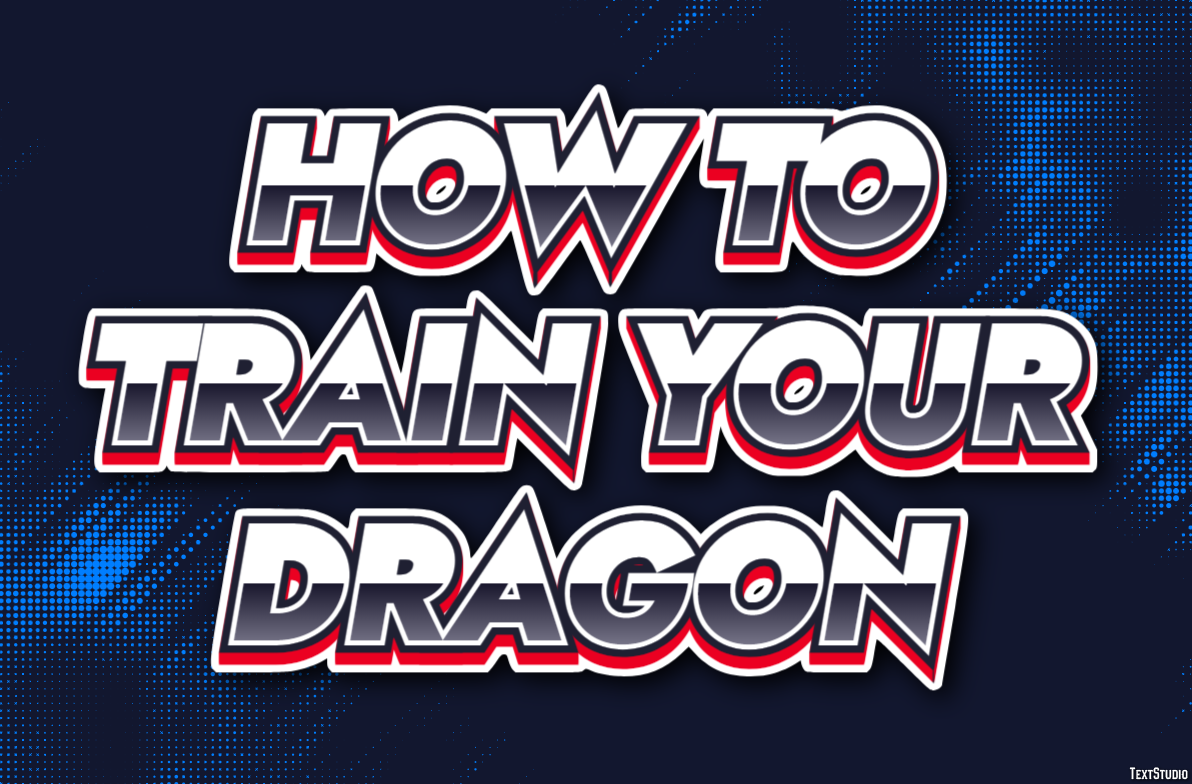 How to Train Your Dragon Effetto testo