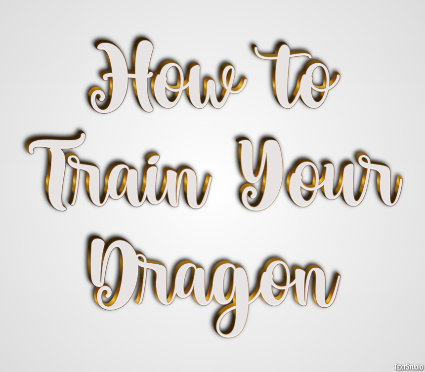How to Train Your Dragon Effet de Texte