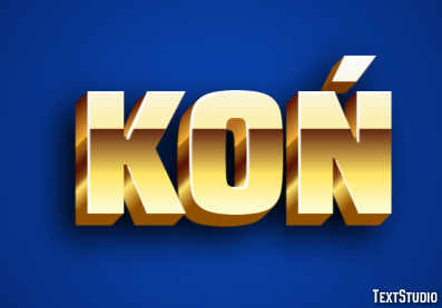 Koń Efekt tekstowy