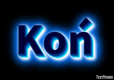 Koń Efekt tekstowy
