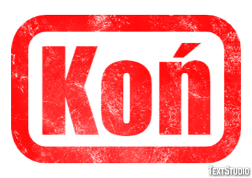Koń Efekt tekstowy