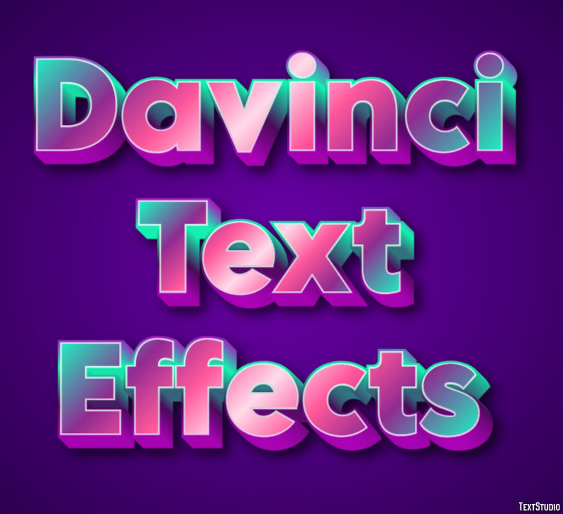 Davinci Text Effects Text Effect