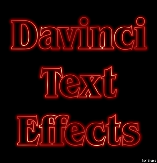 Davinci Text Effects Text Effect