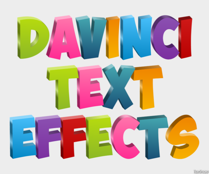 Davinci Text Effects テキスト効果