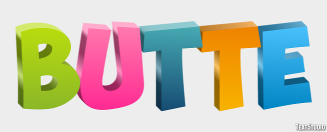 Butte Efekt tekstowy