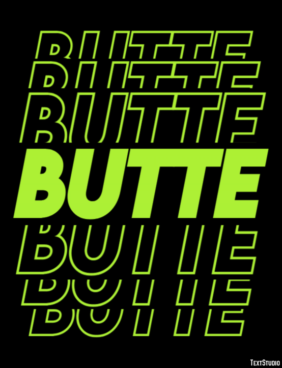 Butte Efekt tekstowy