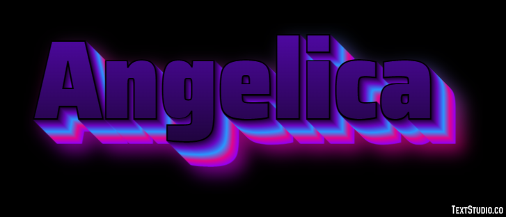 Angelica Efeito de texto