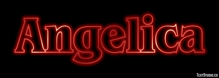 Angelica Efeito de texto