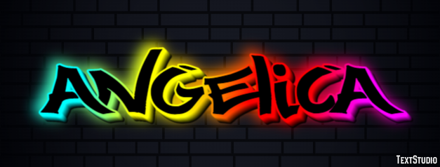 Angelica Efeito de texto